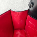 Off White Mini Jitney Crossbody/Waist Pouch/Clutch Black with Box Leather and Silver Hardware #ORUC-2 - Image 21