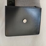 Off White Mini Jitney Crossbody/Waist Pouch/Clutch Black with Box Leather and Silver Hardware #ORUC-2 - Image 19