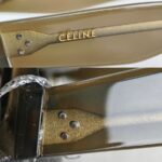 Celine Sunglasses Brownish Grey Acetate Frame with Silver Hardware #OOUE-82 - Image 7