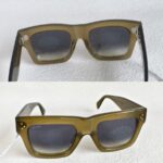 Celine Sunglasses Brownish Grey Acetate Frame with Silver Hardware #OOUE-82 - Image 2