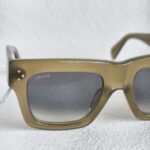 Celine Sunglasses Brownish Grey Acetate Frame with Silver Hardware #OOUE-82 - Image 5