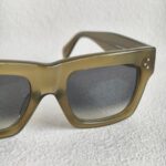 Celine Sunglasses Brownish Grey Acetate Frame with Silver Hardware #OOUE-82 - Image 6