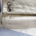 Chanel 2.55 Large Double Flap Light Gold with Aged Calfskin and Ruthenium Hardware #ORKS-12 - Image 25