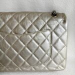 Chanel 2.55 Large Double Flap Light Gold with Aged Calfskin and Ruthenium Hardware #ORKS-12 - Image 6