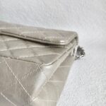 Chanel 2.55 Large Double Flap Light Gold with Aged Calfskin and Ruthenium Hardware #ORKS-12 - Image 16