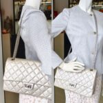 Chanel 2.55 Large Double Flap Light Gold with Aged Calfskin and Ruthenium Hardware #ORKS-12 - Image 38