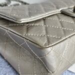 Chanel 2.55 Large Double Flap Light Gold with Aged Calfskin and Ruthenium Hardware #ORKS-12 - Image 15