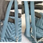 Chanel Backpack Blue with Lambskin and Silver Hardware #ORKS-11 - Image 13