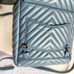 Chanel Backpack Blue with Lambskin and Silver Hardware #ORKS-11 - Image 10