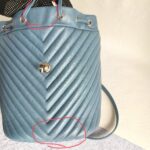 Chanel Backpack Blue with Lambskin and Silver Hardware #ORKS-11 - Image 4