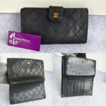 Chanel Vintage Wallet Black with Lambskin and Gold Hardware #GUETT-1 - Image 2