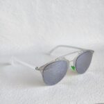 Dior Reflected Sunglasses White/Silver Metal Frame with Silver Hardware#OOUE-85