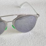 Dior Reflected Sunglasses White/Silver Metal Frame with Silver Hardware#OOUE-85 - Image 4