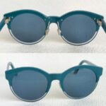 Dior Sideral Sunglasses Greenish Blue Metal Frame with Silver Hardware#OOUE-88 - Image 2