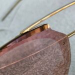 Dior Reflected Sunglasses Rose Gold Metal Frame with Gold Hardware #OOUE-84 - Image 5