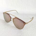 Dior Reflected Sunglasses Rose Gold Metal Frame with Gold Hardware #OOUE-84