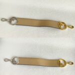 Fendi Bag Strap Beige with Smooth Calf Leather and Silver/Gold Hardware #ORSL-6 - Image 3