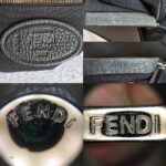 Fendi Baguette Crossbody/Belt Bag Grey with Calf Leather/Canvas and Silver Hardware #ORSL-2 - Image 20