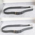 Fendi Baguette Crossbody/Belt Bag Grey with Calf Leather/Canvas and Silver Hardware #ORSL-2 - Image 17