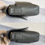 Fendi Baguette Crossbody/Belt Bag Grey with Calf Leather/Canvas and Silver Hardware #ORSL-2 - Image 9