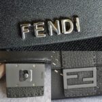 Fendi Baguette Crossbody/Belt Bag Grey with Calf Leather/Canvas and Silver Hardware #ORSL-2 - Image 19