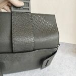 Fendi Baguette Crossbody/Belt Bag Grey with Calf Leather/Canvas and Silver Hardware #ORSL-2 - Image 11