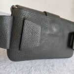 Fendi Baguette Crossbody/Belt Bag Grey with Calf Leather/Canvas and Silver Hardware #ORSL-2 - Image 6