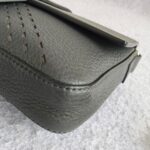 Fendi Baguette Crossbody/Belt Bag Grey with Calf Leather/Canvas and Silver Hardware #ORSL-2 - Image 14