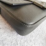 Fendi Baguette Crossbody/Belt Bag Grey with Calf Leather/Canvas and Silver Hardware #ORSL-2 - Image 13