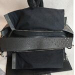 Fendi Baguette Crossbody/Belt Bag Grey with Calf Leather/Canvas and Silver Hardware #ORSL-2 - Image 26