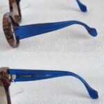 Fendi Fanny Sunglasses Brown/Blue with Acetate and Silver Hardware #OOUE-78 - Image 4