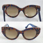 Fendi Fanny Sunglasses Brown/Blue with Acetate and Silver Hardware #OOUE-78 - Image 2