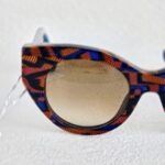 Fendi Fanny Sunglasses Brown/Blue with Acetate and Silver Hardware #OOUE-78 - Image 5