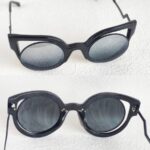 Fendi Sunglasses Black Metal with Acetate and Silver Hardware #OOUE-79 - Image 2