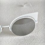 Fendi Sunglasses White Metal Frame with Silver Hardware #OOUE-80 - Image 6
