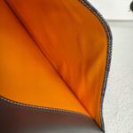 Goyard Commando Clutch Black/Grey with Goyardine Canvas/Calf Leather and Silver Hardware #GUETY-1 - Image 14