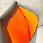 Goyard Commando Clutch Black/Grey with Goyardine Canvas/Calf Leather and Silver Hardware #GUETY-1 - Image 16