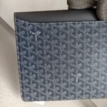 Goyard Commando Clutch Black/Grey with Goyardine Canvas/Calf Leather and Silver Hardware #GUETY-1 - Image 5