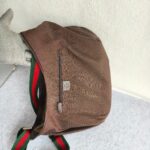 Gucci Hobo Bag Brown Canvas/Leather and Silver Hardware #OORU-23 - Image 21