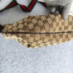 Gucci Hobo Bag Brown Canvas/Leather and Silver Hardware #OORU-23 - Image 12