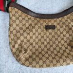 Gucci Hobo Bag Brown Canvas/Leather and Silver Hardware #OORU-23 - Image 2