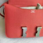 Hermes Constance 24cm Pink with Epsom Leather and Palladium Plated Hardware #ORSU-2 - Image 4
