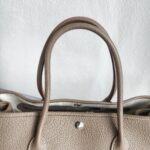 Hermes Garden Party 36 Etoupe with Negonda Leather and Palladium Plated Hardware #OROY-4 - Image 20