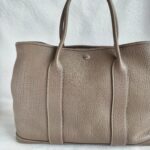 Hermes Garden Party 36 Etoupe with Negonda Leather and Palladium Plated Hardware #OROY-4 - Image 5