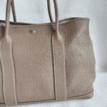 Hermes Garden Party 36 Etoupe with Negonda Leather and Palladium Plated Hardware #OROY-4 - Image 4