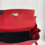 Hermes Kelly 28cm Pivoine with Togo Leather and Palladium Plated Hardware #OROY-1 - Image 29