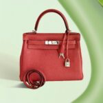 Hermes Kelly 28cm Pivoine with Togo Leather and Palladium Plated Hardware #OROY-1