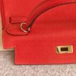 Hermes Kelly 28cm Pivoine with Togo Leather and Palladium Plated Hardware #OROY-1 - Image 11