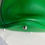 Hermes Picotin 22cm Bamboo Green with Clemence Leather and Palladium Plated Hardware #ORRE-2 - Image 11