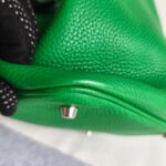 Hermes Picotin 22cm Bamboo Green with Clemence Leather and Palladium Plated Hardware #ORRE-2 - Image 9